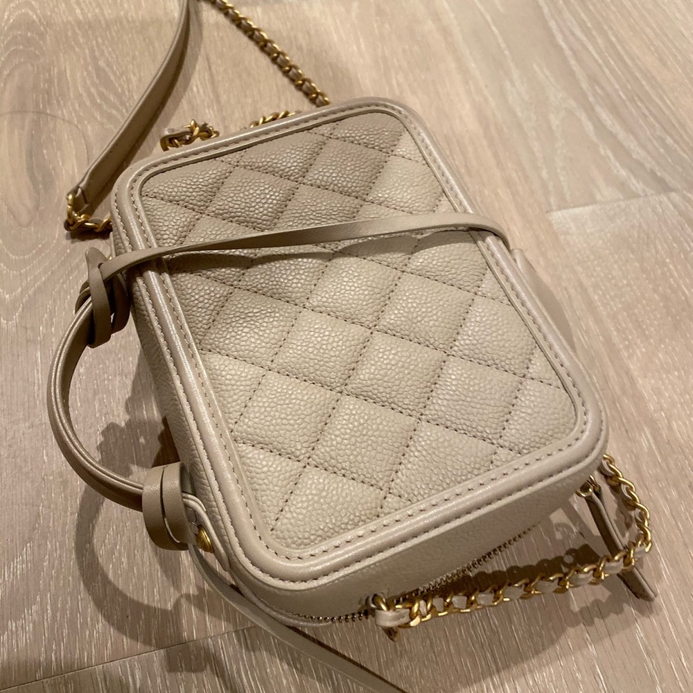 Chanel vanity caviar nude beige small - Picture 4 of 7